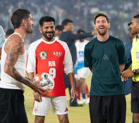 Telangana CM thanks Messi for enthralling fans in Hyderabad, congratulates security personnel