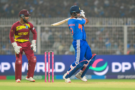 टी20 वर्ल्ड कप 16 बाउंड्री के साथ सैमसन का तूफान, वेस्टइंडीज को 5 विकेट से हराकर सेमीफाइनल में भारत