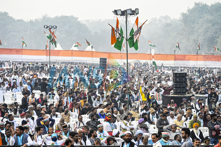 New Delhi: ‘Vote Chor Gaddi Chhod’rally