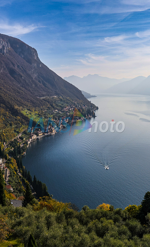 Lake Como in Lombardy region, Italy