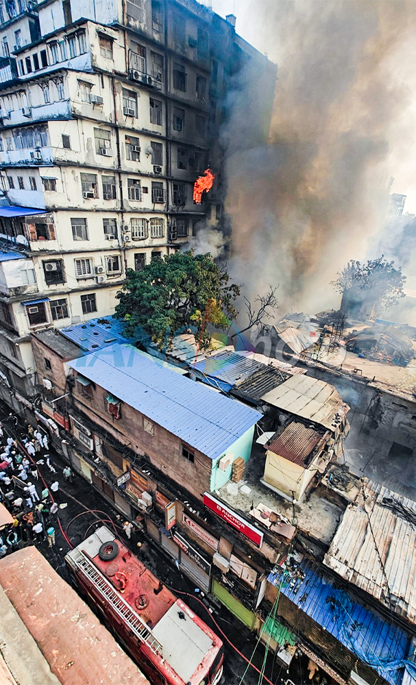 Fire Erupts at Electrical Goods Shop in Burrabazar