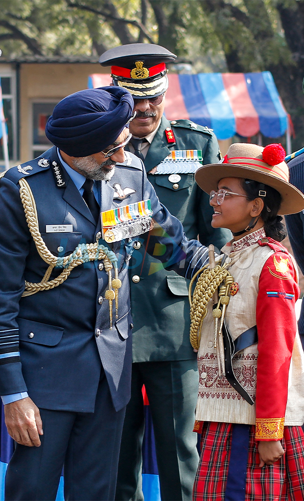 Air Chief Marshal Amar Preet Singh Visits NCC Republic Day Camp