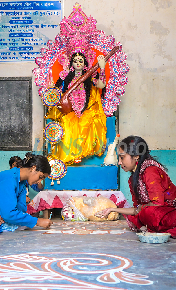 Saraswati Puja Preparations