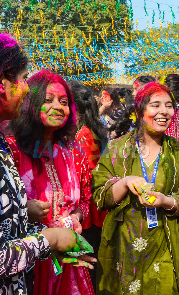 Holi Milan Celebrations at Magadh Mahila College, Patna