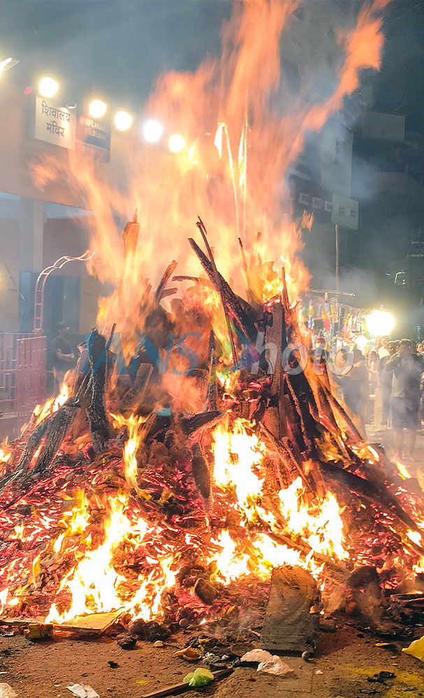 Devotees Perform Holika Dahan Ritual