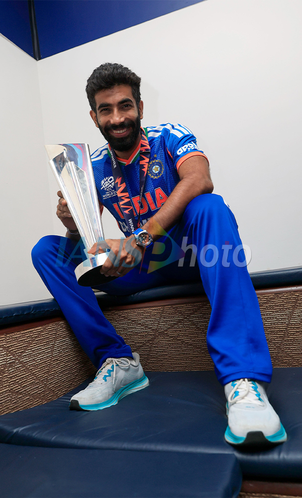 Indian players celebrate after India won T20 World Cup 2026