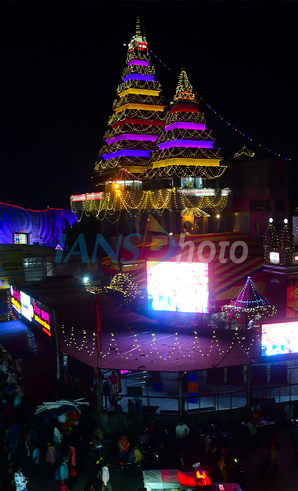 Dak Bungalow Chowk Illuminated Ahead of Ram Navami