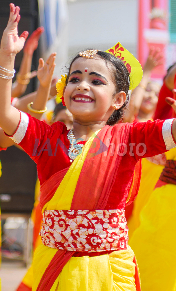 Children Perform on Rabindra Jayanti in Agartala