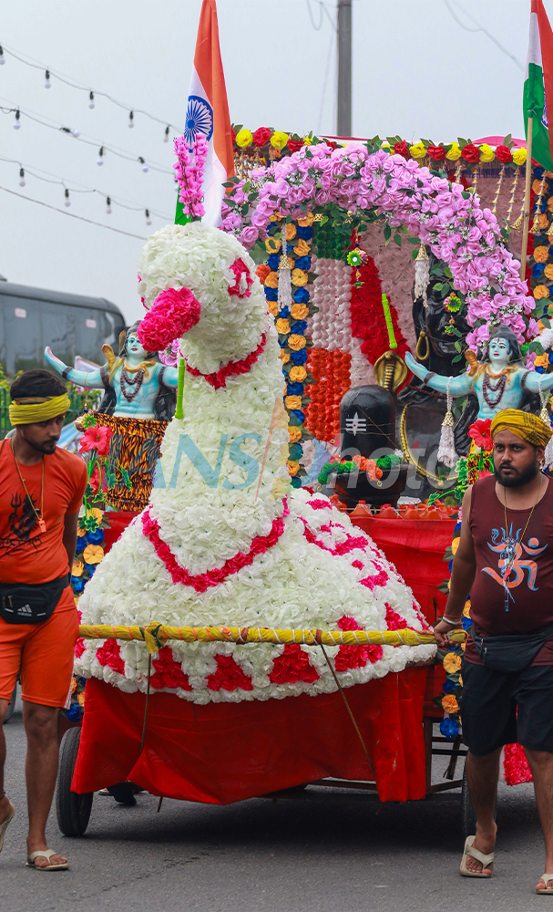 Annual Kanwar Yatra in the holy month of Shravan (Sawan)